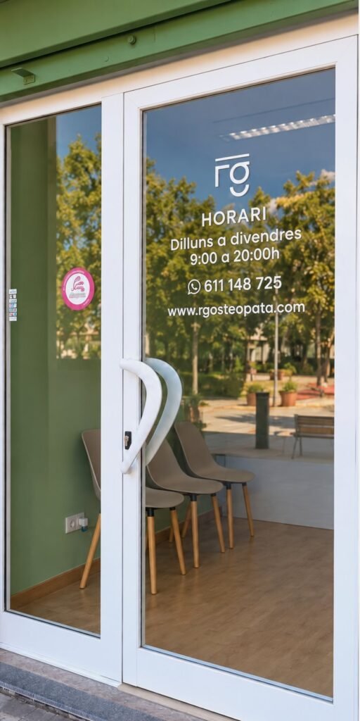 Entrada de RG Fisioterapia y Osteopatía en Cornellà